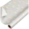 imageAmerican Greetings 160 sq ft Reversible Wrapping Paper Bundle for Weddings Bridal Showers and All Occasions Greenery and Love Text 4 Rolls 30 in x 16 ftWedding Cakes