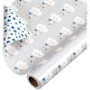 imageAmerican Greetings 175 sq ft Reversible Wrapping Paper for Baby Showers Kids Birthdays and All Occasions Moon and Stars 1 Roll 30 in x 70 ftClouds and Stars