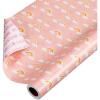 imageAmerican Greetings 175 sq ft Reversible Wrapping Paper for Baby Showers Kids Birthdays and All Occasions Moon and Stars 1 Roll 30 in x 70 ftRainbows and Hearts