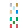 imageAmerican Greetings AllOccasion Gift Tags Multicolor Assortment 100CountWinter Color Gift Tags