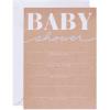 imageAmerican Greetings Baby Shower Invitations with Envelopes Kraft Style 25CountWhite text on kraft paper