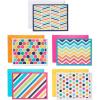imageAmerican Greetings Blank Cards with Envelopes Rainbow Heart Stationery 48Countblue  orange  yellow  fuschia