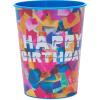 imageAmerican Greetings Confetti Birthday Party Supplies 16 oz Reusable Plastic Cups 8Count