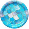 imageAmerican Greetings Mermaid Party Supplies Plastic Table Covers 3CountDessert Plates