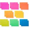 imageAmerican Greetings Single Panel Blank Cards with Envelopes Neon Rainbow Colors 100Countneon colors  orange  pink  yellow  green  blue  red