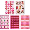 imageAmerican Greetings Valentines Stickers for Kids Animals and Treats 40CountHearts and Animals