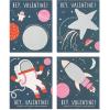 imageAmerican Greetings Valentines Stickers for Kids Animals and Treats 40CountScratchoff Space and Astronauts