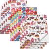 imageAmerican Greetings Wrapping Paper Sheets with Gridlines Tin Cans 12 Sheets 30 in x 20 in3FW 12SHT P STPCLOCK DOGCATCKE