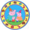 imageAmscan 541499 Round Plates  Peppa Pig Collection  8 pcs  Party AccessoryPaper Dessert Plates