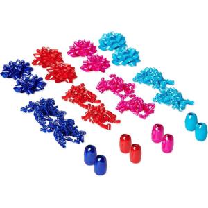 American Greetings All-Occasion Gift Tags, Multicolor Assortment (100-Count)(Turquoise  Fuchsia  Red and Royal Blue)