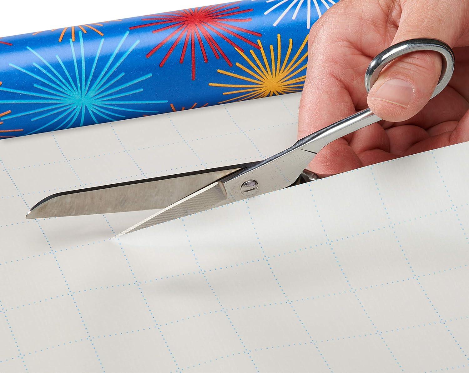 imageAmerican Greetings Birthday Wrapping Paper Kit with Cut Lines Bows and Gift Tags Balloons Candles and Fireworks 7 Bows 30 Gift Tags 4 Rolls 120 sq ftBows and Gift Tags  Balloons  Candles  and Fireworks