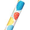 American Greetings 120 sq. ft. Reversible Wrapping Paper Bundle for Birthdays and All Occasions, Stripes, Balloons and Polka Dots (4 Rolls, 30 in. x 12 ft.)(Birthday Balloons)