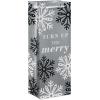 American Greetings 13″ Beverage Gift Bag Bundle With Tissue Paper (Assorted Designs) For Birthdays, Weddings, Bridal Showers And All Occasions (4 Bags, 15 Sheets)(BEV SAP BAGBNDLE BLKGLDSLV 5CT)