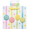 American Greetings 13″ Large Bag with Tissue Paper, Tiny Toes (1 Bag, 8-Sheets)(Dot and Stripe)
