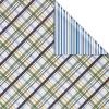 American Greetings 175 sq. ft. Reversible Wrapping Paper for Birthdays, Baby Showers, Anniversaries and All Occasions, Blue Plaid (1 Roll, 30 in x 70 ft.)(Blue Plaid)