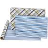 American Greetings 175 sq. ft. Reversible Wrapping Paper for Birthdays, Baby Showers, Anniversaries and All Occasions, Blue Plaid (1 Roll, 30 in x 70 ft.)(Blue Plaid)