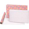 American Greetings 175 sq. ft. Reversible Wrapping Paper for Birthdays and All Occasions, Birthday Cupcakes (1 Roll, 30 in x 70 ft.)(Birthday Cupcakes)