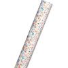 American Greetings 175 sq. ft. Reversible Wrapping Paper for Birthdays and All Occasions, Birthday Cupcakes (1 Roll, 30 in x 70 ft.)(Multicolored Polka Dots)