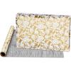 American Greetings 175 sq. ft. Reversible Wrapping Paper for Weddings, Baby Showers, Bridal Showers, Anniversaries, Birthdays and All Occasions, Blue Floral Damask (1 Roll, 30 in x 70 ft.)(Floral  Stripes and Polka Dots)