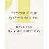 American Greetings 21st Birthday Card (Being Young)(Have Fun)