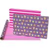 American Greetings 40 sq. ft. Reversible Kids Wrapping Paper for Birthdays, Designed by Allison Black (1 Roll, 30 in. x 192 in.)(SR3040SQPR FSC ALISNBLKPETFOOD)