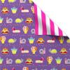 American Greetings 40 sq. ft. Reversible Kids Wrapping Paper for Birthdays, Designed by Allison Black (1 Roll, 30 in. x 192 in.)(SR3040SQPR FSC ALISNBLKPETFOOD)