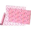 American Greetings 60 sq. ft. Reversible Pink Wrapping Paper for Girl Baby Showers, Birthdays, and All Occasions (1 Roll, 30 in. x 288 in.)(SR30 60SQ PR FSC BABY GIRL LTG)