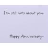 American Greetings Anniversary Card for Husband, Wife, Boyfriend, Girlfriend or Significant Other (To The One My Heart Loves Best)(Nuts About You)