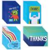 American Greetings Assorted Thank You Cards with Envelopes, Blank Inside (48-Count)(Bright Blue)