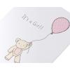 American Greetings Baby Girl Card (Lifetime of Love)(Bear with Balloon)