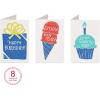 American Greetings Birthday Cards, Bold Birthday Designs (48-Count)(Ink-Stamped Artwork)