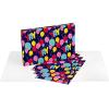 American Greetings Birthday Wrapping Paper Sheets with Gridlines, Party Hats (16 Sheets, 30 in. x 20 in.)(4FW 16SHT P BDY GEN BALLONCAKE)