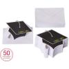 American Greetings Blank Congratulations and Graduation Cards Pack, Bright and Trendy (48-Count)(Graduation Cap Shape)