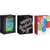 American Greetings Gift Bags For Her For Birthdays, Weddings, Bridal Showers, Baby Showers And All Occasions (6 Bags, 3 Medium 10″ and 3 Large 13″)(3 Medium and 3 Large)