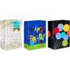 American Greetings Gift Bags For Her For Birthdays, Weddings, Bridal Showers, Baby Showers And All Occasions (6 Bags, 3 Medium 10″ and 3 Large 13″)(3 Medium and 3 Large)