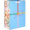 American Greetings Gift Bags for Birthday and Celebrations, Designed by Stop The Clock (4 Bags, 2 Medium 10″, 2 Large 13″)(MD LG BAG BNDL KATE SMITH 5CT)
