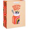 American Greetings Gift Bags for Birthday and Celebrations, Designed by Stop The Clock (4 Bags, 2 Medium 10″, 2 Large 13″)(MD LG BAG BNDL KATE SMITH 5CT)