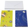 American Greetings Graduation Cards with Gift Card Holder, Best Wishes On The Road Ahead (6 Count)(Starry Green and Blue)