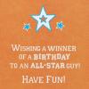 American Greetings Kids Birthday Cards, Bright and Bold (12-Count)(Sport Icons w Ltg)