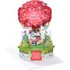 American Greetings Magic Moments Displayable Romantic Pop Up Paper Flower Bouquet All Occasion Card(Evdy SAP Mickey Minnie Tree Canopy)