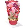 American Greetings Magic Moments Displayable Romantic Pop Up Paper Flower Bouquet All Occasion Card(Evdy SAP XL Floral Bouquet)