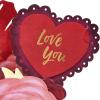 American Greetings Magic Moments Displayable Romantic Pop Up Paper Flower Bouquet All Occasion Card(Evdy SAP XL Floral Bouquet)