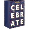 American Greetings Multi Design Wine Gift Bags, All Occasions (5 Bags)(MD BAG BNDL ALLOCC SLVRGLD 4CT)
