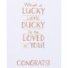 American Greetings New Baby Card (New Bundle of Adorable)(Lucky Little Ducky)