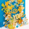 American Greetings Pop Up Romantic Birthday Card (Hearts)(Love You)
