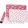 American Greetings Reversible Birthday Wrapping Paper for Kids, Dinosaurs and Unicorns (3 Rolls, 120 sq. ft)(Dinosaurs and Unicorns)