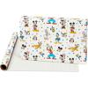 American Greetings Reversible Birthday Wrapping Paper for Kids, Dinosaurs and Unicorns (3 Rolls, 120 sq. ft)(Mickey Mouse  Minnie Mouse  Pluto and Polka Dots)