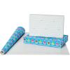 American Greetings Reversible Wrapping Paper, Baby Shark (1 Roll, 75 sq. ft.)(Baby Shark)