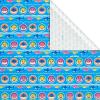 American Greetings Reversible Wrapping Paper, Baby Shark (1 Roll, 75 sq. ft.)(Baby Shark)