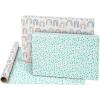 American Greetings Reversible Wrapping Paper Jumbo Roll for All Occasions, Navy and Stripes (1 Roll, 175 sq. ft.)(Multicolor Pastels)